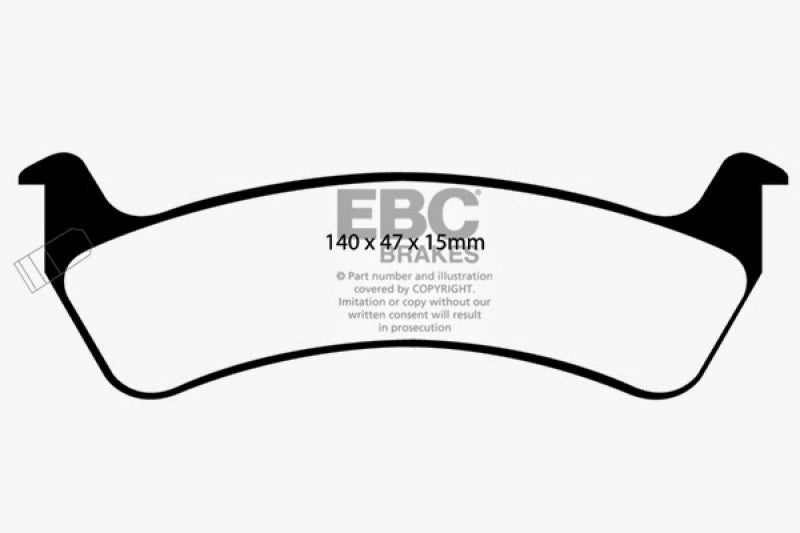EBC YellowStuff Rear Brake Pads - DP41129R EBC