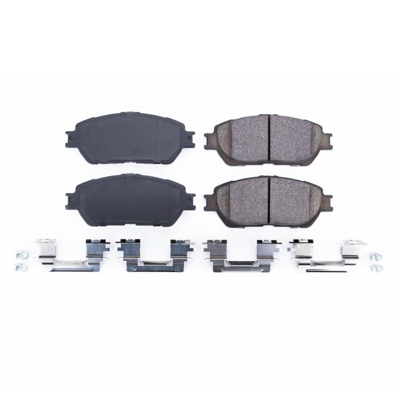 Power Stop 05-07 Toyota Avalon Front Z17 Evolution Ceramic Brake Pads w/Hardware PowerStop