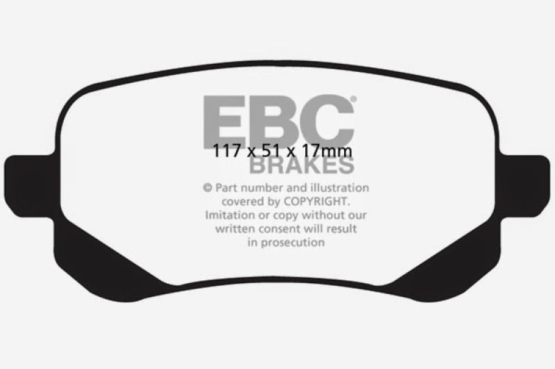 EBC YellowStuff Rear Brake Pads - DP41840R EBC