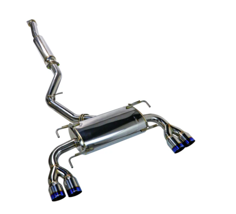 Remark 11-14 Subaru WRX/STI GR Hatch Sports Touring Cat-Back Exhaust - Burnt Quad Tips