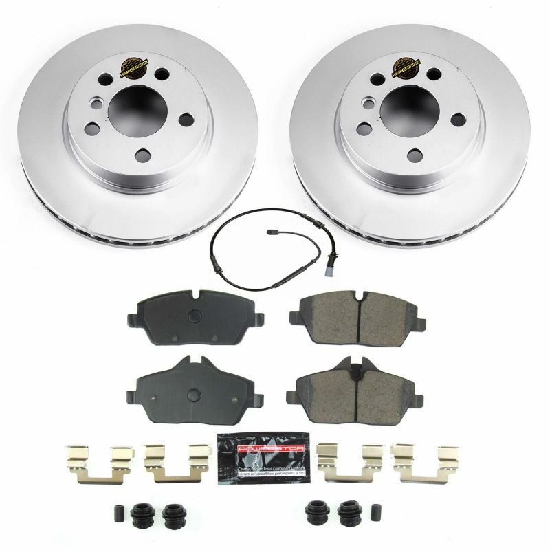 Power Stop 14-19 BMW i3 Front Z23 Evolution Sport Coated Brake Kit PowerStop