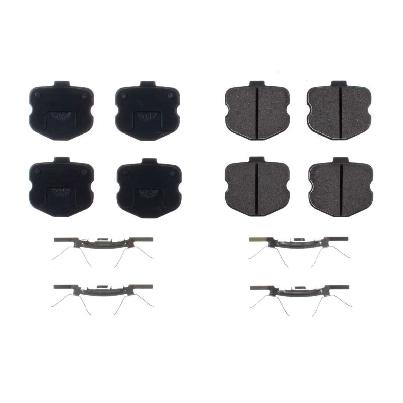 Power Stop 06-13 Chevrolet Corvette Rear Z17 Evolution Ceramic Brake Pads w/Hardware PowerStop