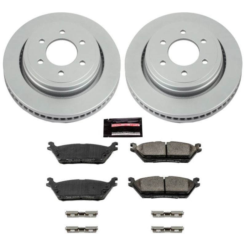 Power Stop 15-17 Ford F-150 Rear Z17 Evolution Geomet Coated Brake Kit PowerStop