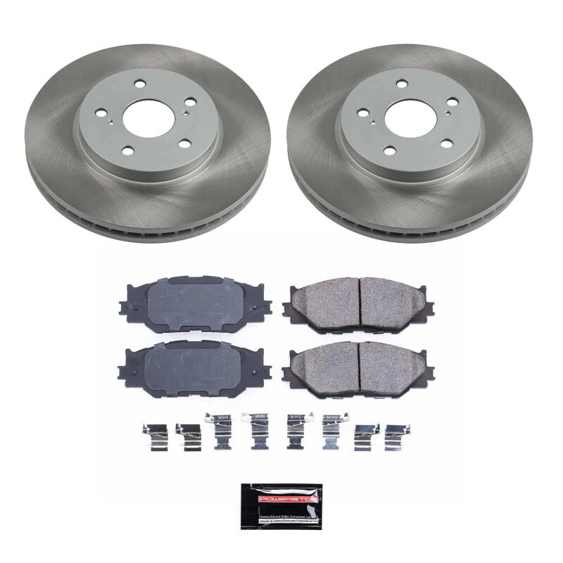 Power Stop 06-15 Lexus IS250 Front Semi-Coated Rotor Kit PowerStop