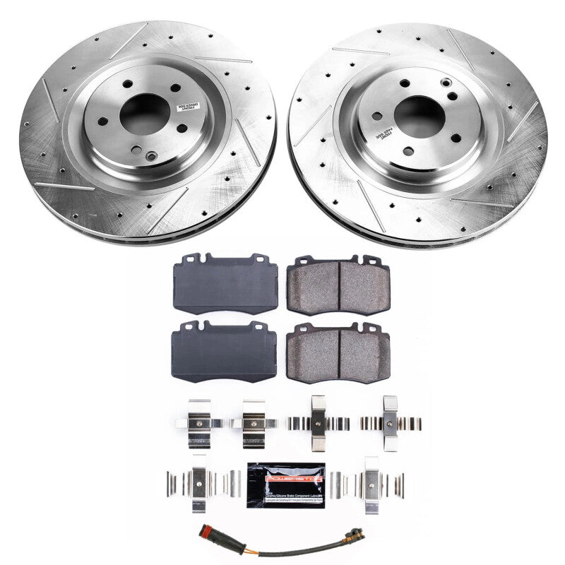 Power Stop 07-10 Mercedes-Benz SLK55 AMG Front Z23 Evolution Brake Kit PowerStop