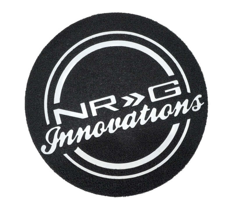 NRG Innovations Circle Logo Vinyl Door Mat Rug 27 x 27 in. – RUG-100-NRG