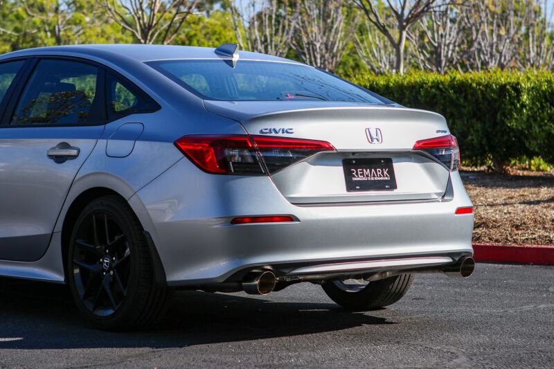 Remark 2022+ Honda Civic Sport Sedan (FE2) Catback Exhaust - Dual Stainless Steel Tips Remark