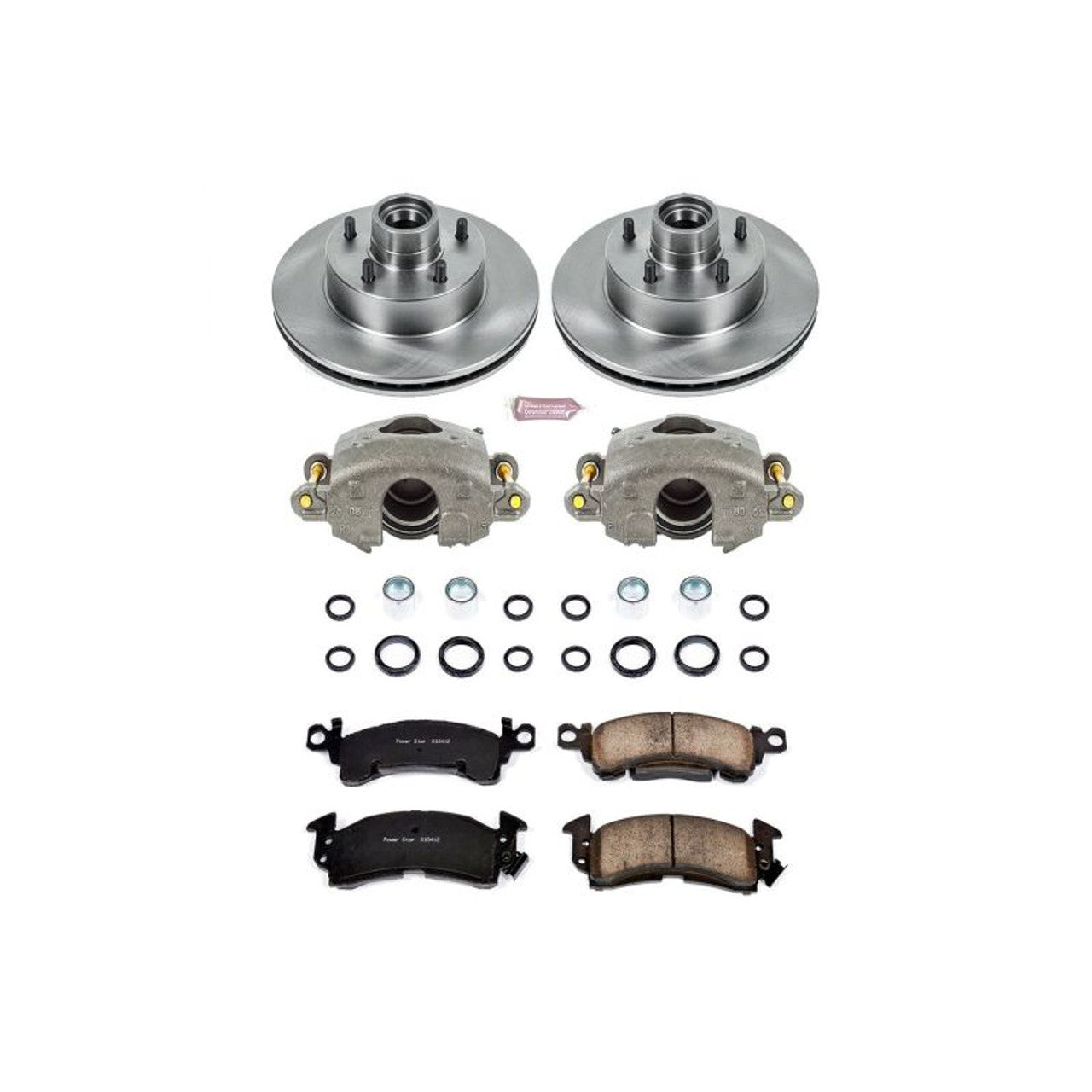 Power Stop 91-92 Oldsmobile Custom Cruiser Front Z26 Street Kit w/Cals
