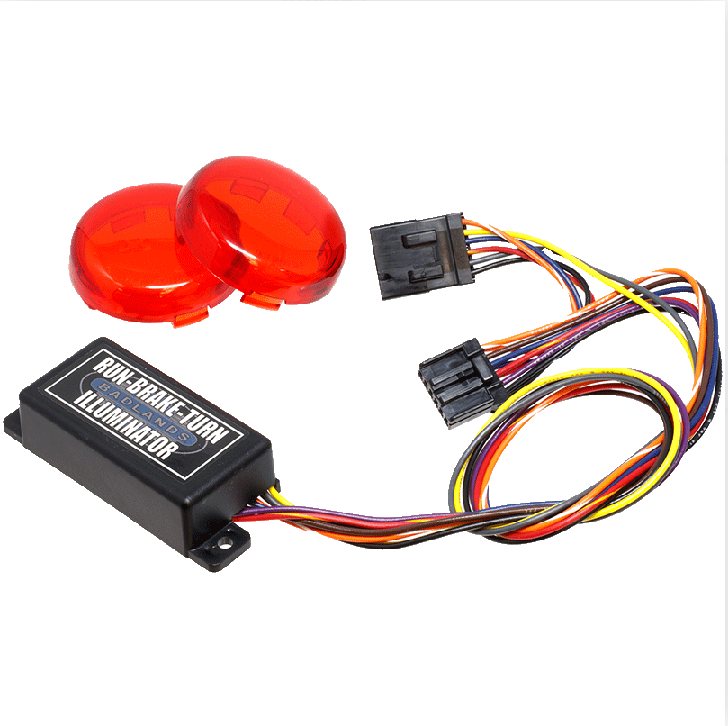 Badlands 04-13 Sportster Plug N Play Illuminator w/ Deuce Style Lenses - ILL-04-RL-C