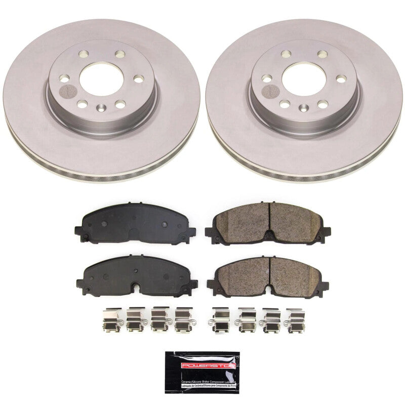 Power Stop 21-22 Chevrolet Colorado Front Z17 Coated Brake Kit PowerStop