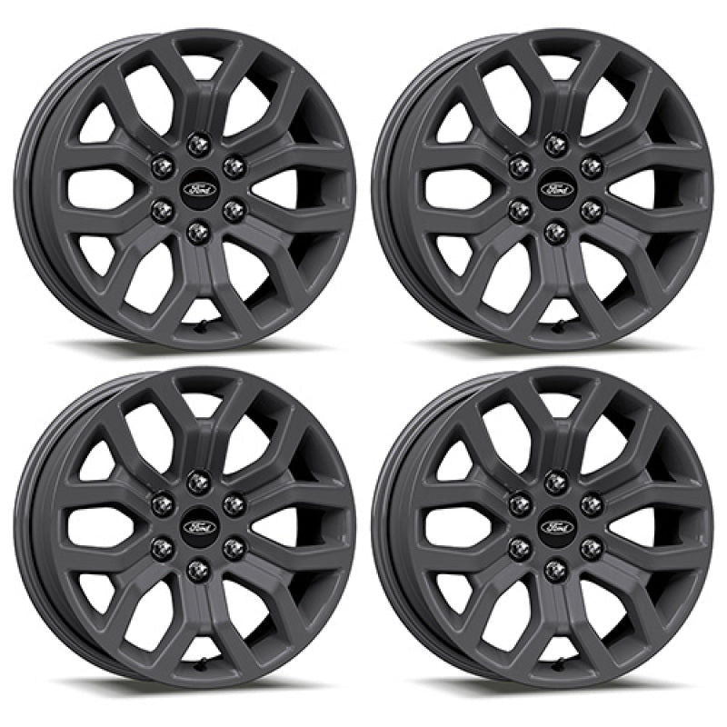 Ford Racing 2024 F-150 18x7.5in Wheel Kit - Matte Gray Ford Racing