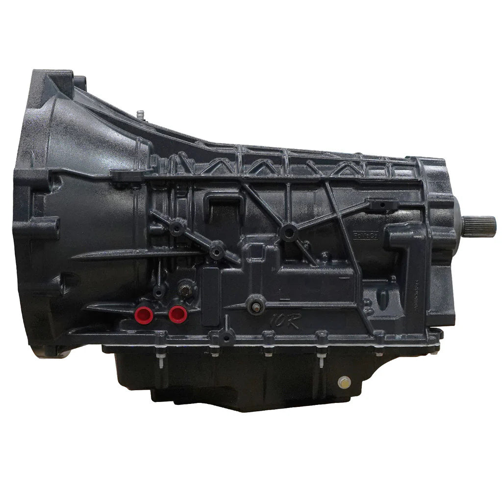 Side view of BD Diesel Roadmaster 10R80 Transmission for 5.0L F-150