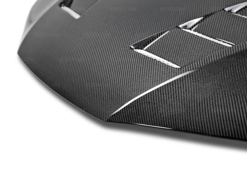 Seibon TS-style carbon fiber hood for 2014-2015 Honda Civic 2DR - HD14HDCV2D-TS Seibon