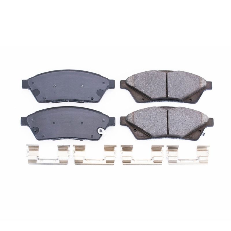 Power Stop 10-16 Cadillac SRX Front Z17 Evolution Ceramic Brake Pads w/Hardware PowerStop