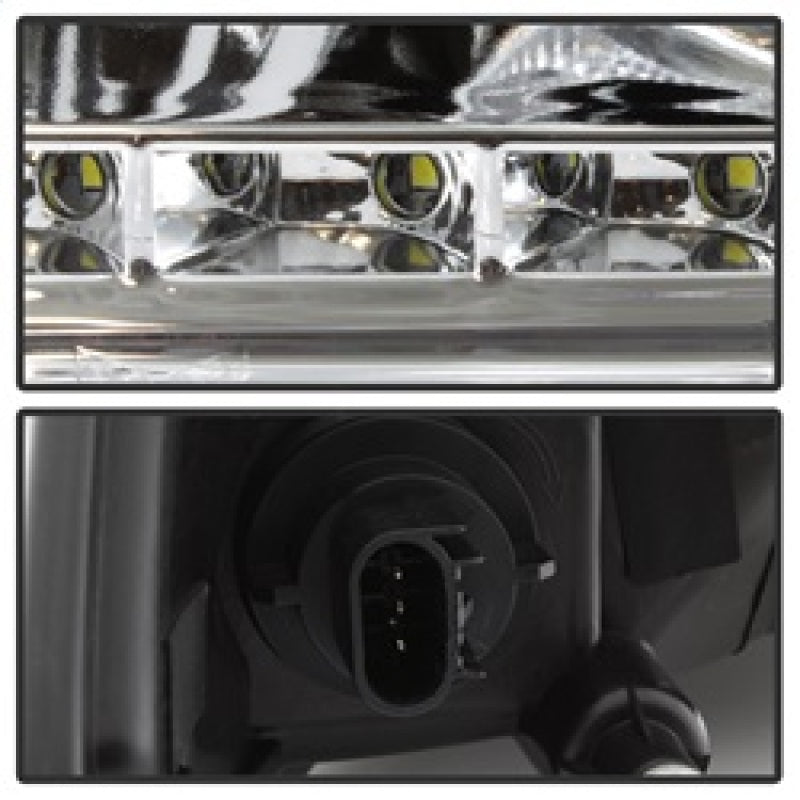 xTune Dodge Ram 2009-2014 Halo LED Projector Headlights - Chrome PRO-JH-DR09-CFB-C SPYDER