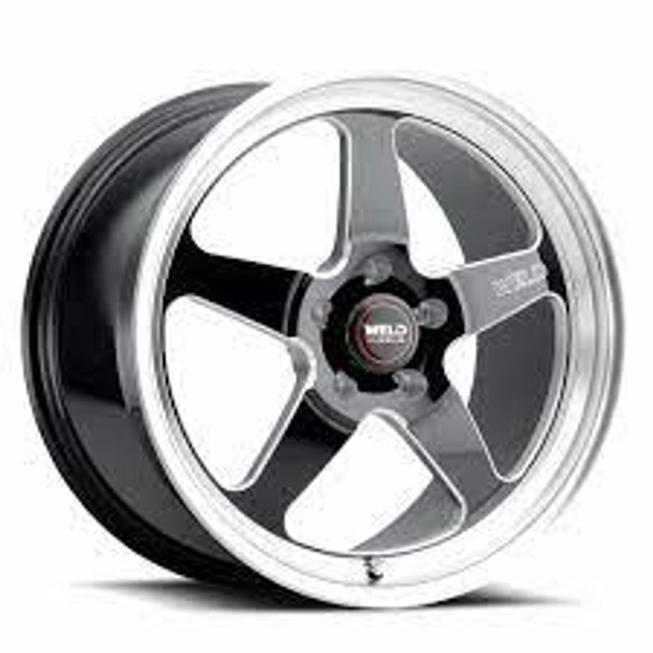 Weld S155 15x10 Ventura Drag 5x120 ET46 BS7.25 Gloss BLK MIL DIA 78.1