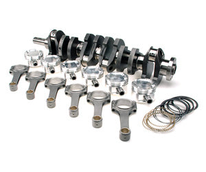 Brian Crower BC0308 Toyota 2JZ 3.4L stroker kit with 94mm billet crank, Carrillo H-beam rods, and custom pistons