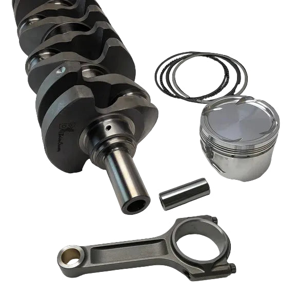 Brian Crower BC0358 Toyota 1FZ-FE 5.0L stroker kit with 101mm lightweight billet crank, I-beam rods, and custom pistons