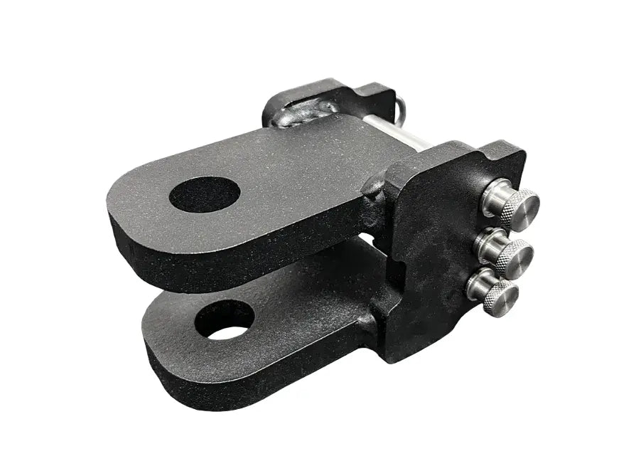 B&W TS35105B two-tang clevis for 2 inch shank Tow and Stow ball mounts