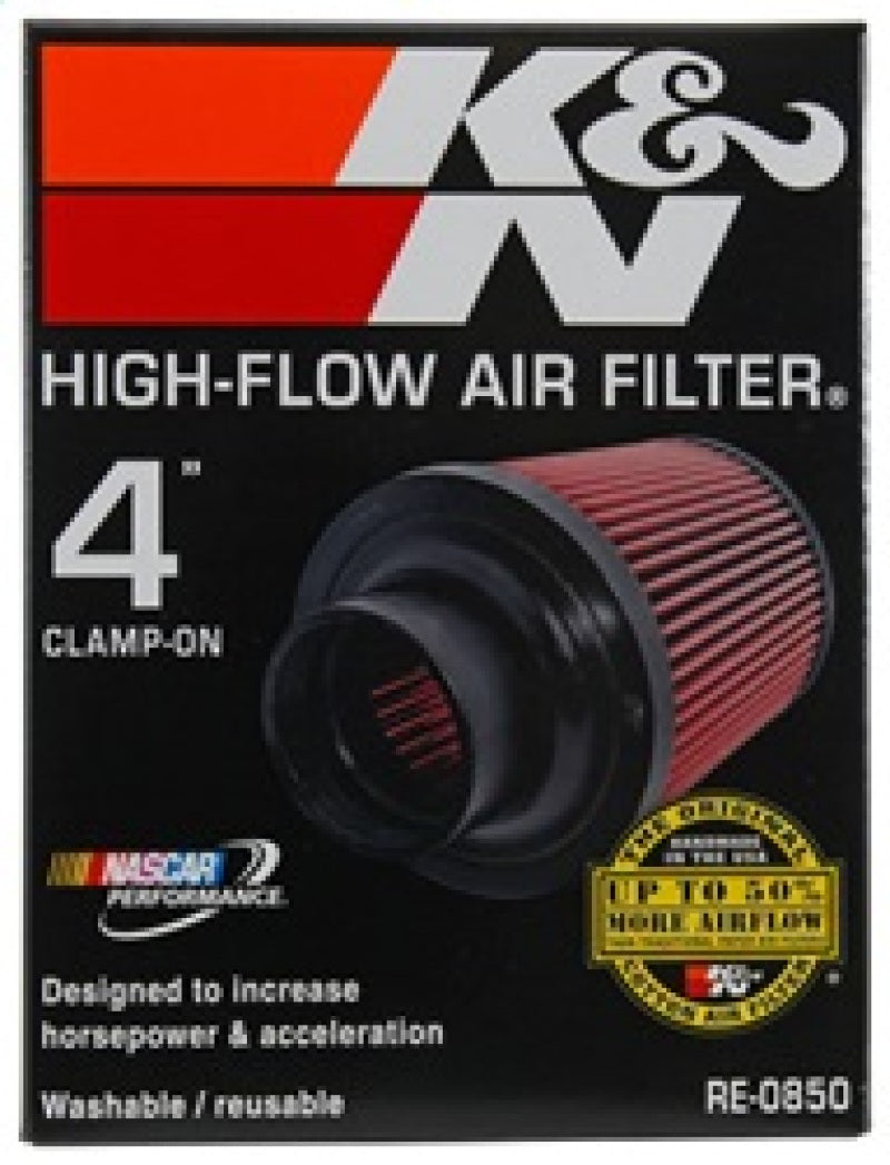 K&N Universal Air Filter (4in. Flange / 6in. Base OD / 4-5/8in. Top OD / 6in. Height) K&N Engineering