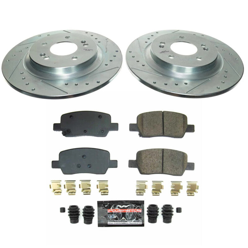 Power Stop 21-23 Hyundai Santa Fe Rear Z23 Evolution Brake Kit PowerStop