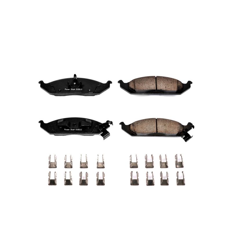 Power Stop 95-00 Chrysler Cirrus Front Z17 Evolution Ceramic Brake Pads w/Hardware PowerStop