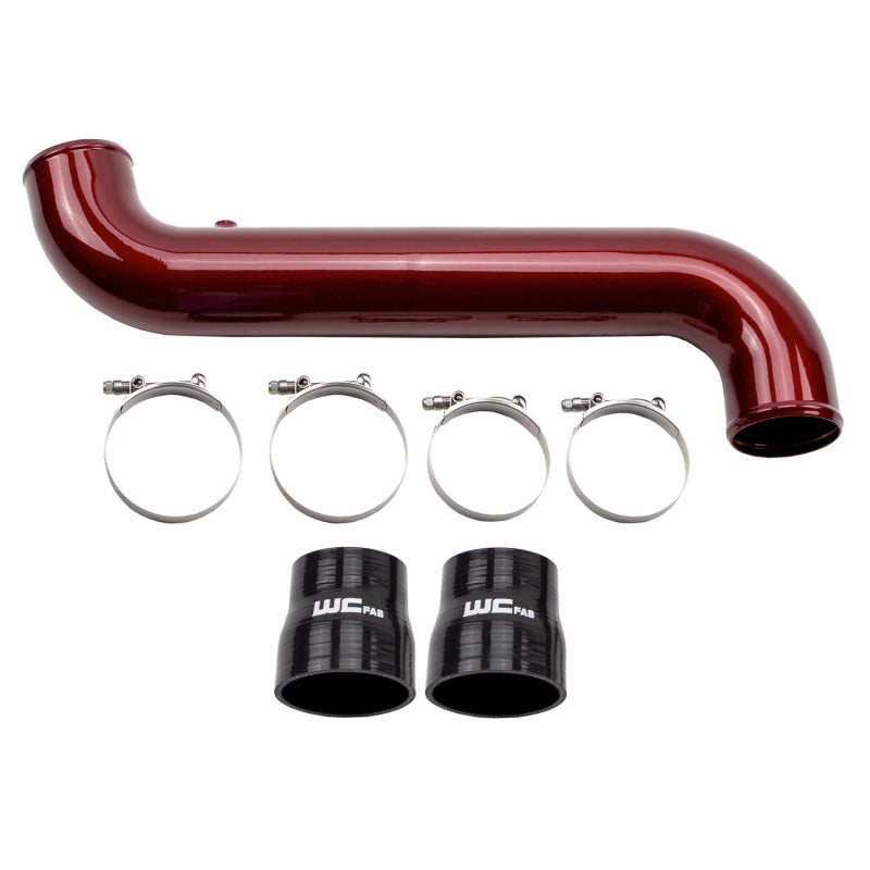 Wehrli 11-16 Duramax LML Passenger Side 3.5 in. Intercooler Pipe - Gloss Black Wehrli