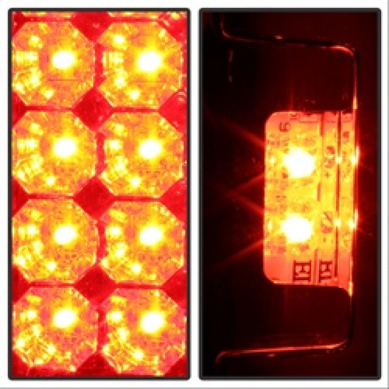Spyder Ford F150 side 97-03/F250/350 Duty 99-07 LED Tail Lights Red Clear ALT-YD-FF15097-LED-RC SPYDER