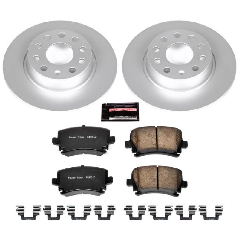 Power Stop 2013 Audi A3 Quattro Rear Z23 Evolution Sport Coated Brake Kit PowerStop