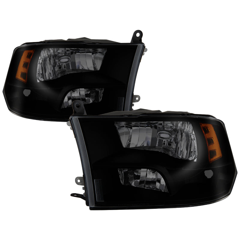 xTune Dodge Ram 1500 09-17 (Non-LED) OEM Style Headlights - Black Smoked HD-JH-DR09-QU-BSM SPYDER