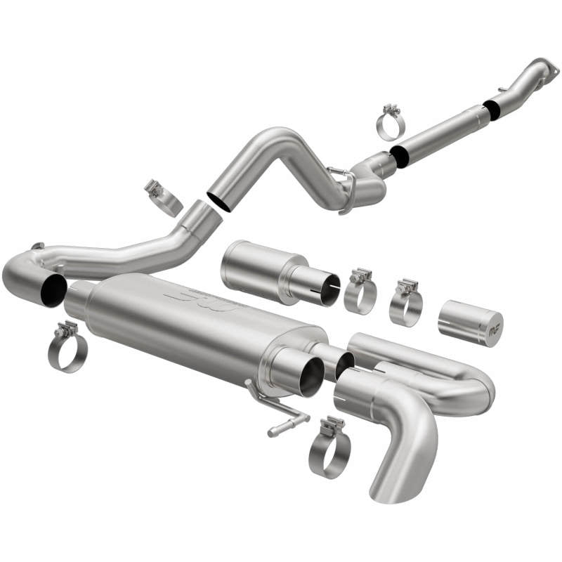 MagnaFlow 2021 Ford Bronco Overland Series Cat-Back Exhaust w/ Single Straight Driver Exit- No Tip Magnaflow