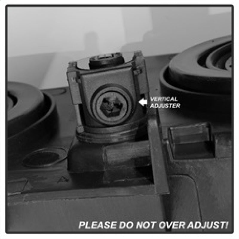 Xtune Chevy Silverado 2500HD 03-06 Crystal Headlights w/ Bumper Lights Black HD-JH-CSIL03-AM-BK-SET SPYDER