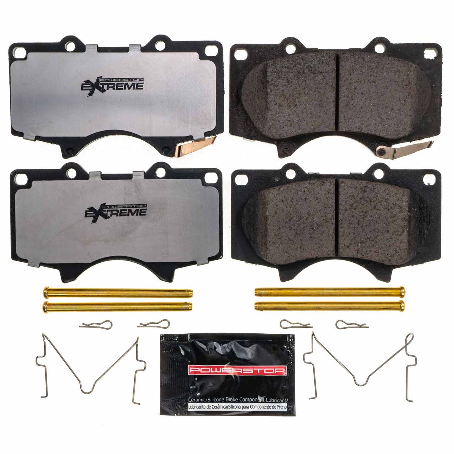 PowerStop Z36-976 carbon-fiber ceramic front brake pads for Lexus GX470 and Toyota 4Runner, Tacoma, Tundra, FJ Cruiser, and Sequoia