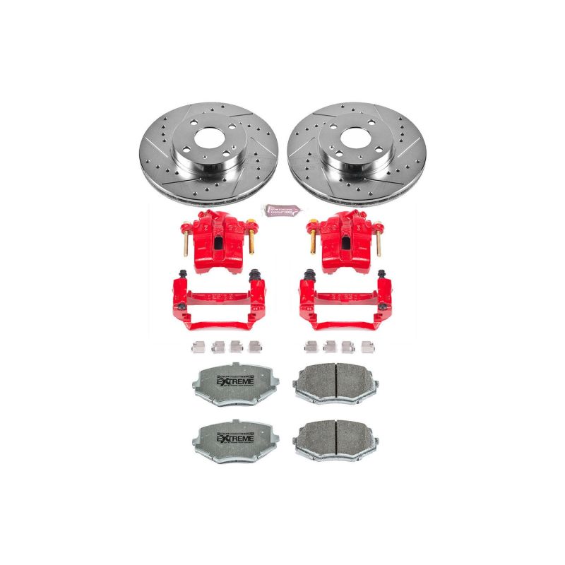 Power Stop 94-97 Mazda Miata Front Z26 Street Warrior Brake Kit w/Calipers PowerStop
