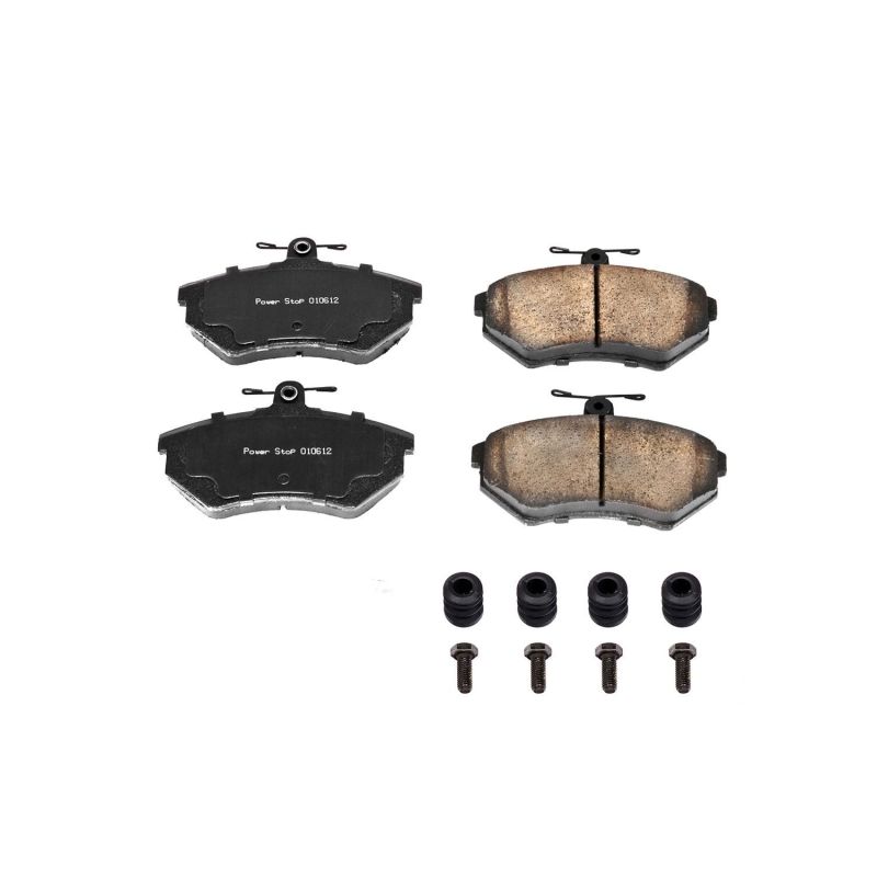 Power Stop 95-02 Volkswagen Cabrio Front Z17 Evolution Ceramic Brake Pads w/Hardware PowerStop