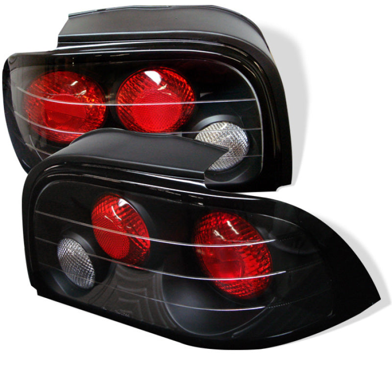Spyder Ford Mustang 94-95 Euro Style Tail Lights Black ALT-YD-FM94-BK SPYDER