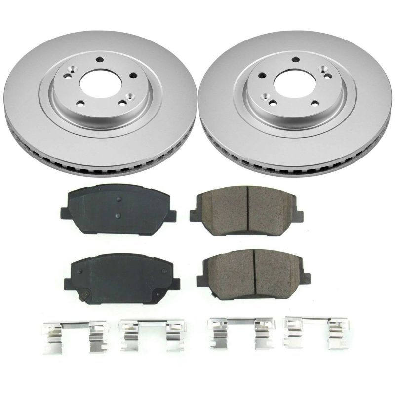 Power Stop 2019 Hyundai Santa Fe Front Z17 Evolution Geomet Coated Brake Kit PowerStop