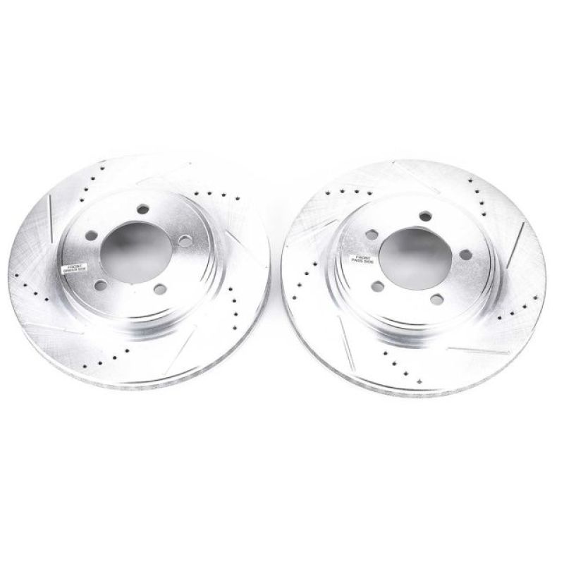 Power Stop 06-10 Ford Explorer Front Evolution Drilled & Slotted Rotors - Pair PowerStop