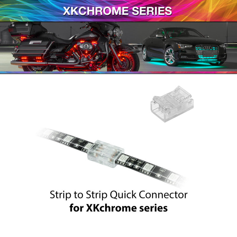 XKGlow 4pin Quick Connector- Strip to Strip | XKchrome - Part XK-4P-CNT-SS