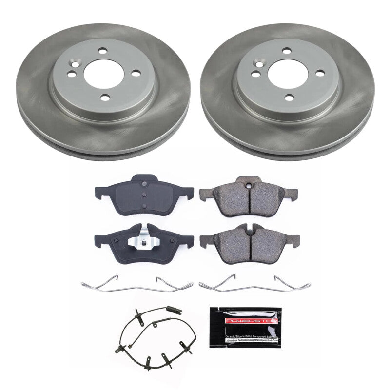 Power Stop 02-06 Mini Cooper Front Semi-Coated Rotor Kit PowerStop