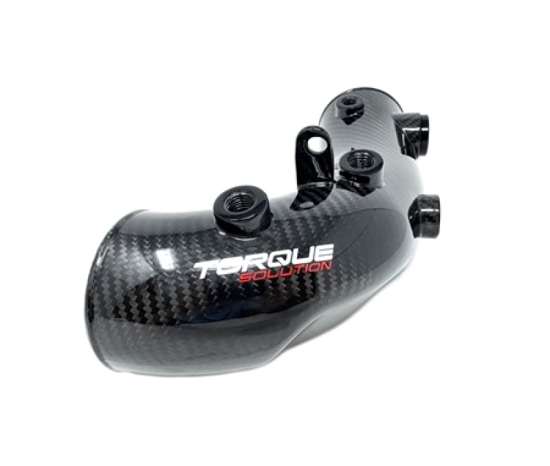 Torque Solution HD Turbo Inlet Pipe for 2002-2021 Subaru WRX, STI - Carbon Fiber - 3" Turbo Inlet - TS-SU-881CF-3