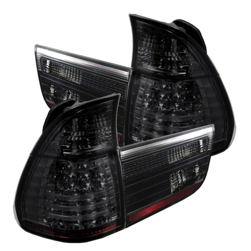 Spyder BMW E53 X5 00-06 4PCS LED Tail Lights Smoke ALT-YD-BE5300-LED-SM SPYDER