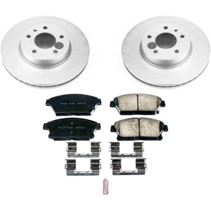 Power Stop 13-18 Cadillac ATS Front Z17 Evolution Geomet Coated Brake Kit PowerStop