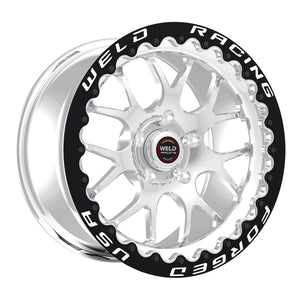 Weld S77 15x10 / 6x5.5 BP / 6.5in BS (Med Pad) Polished Wheel - Polished SBL MT