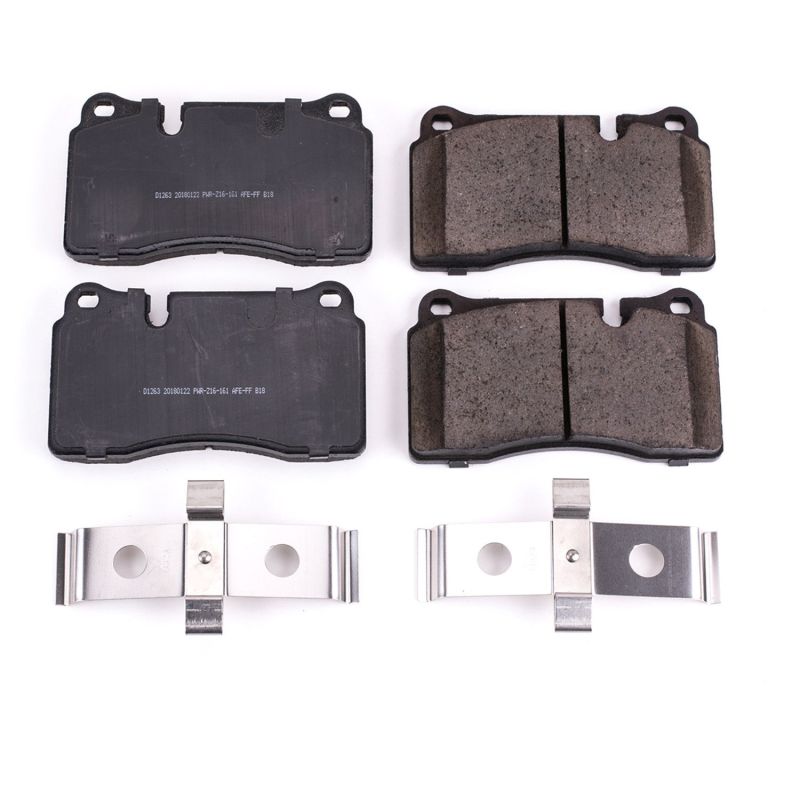 Power Stop 06-09 Land Rover Range Rover Front Z17 Evolution Ceramic Brake Pads w/Hardware PowerStop