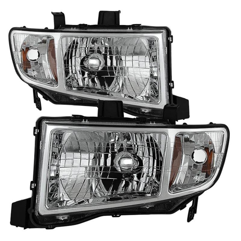 Xtune Honda Ridgeline 06-13 Crystal Headlights Chrome HD-JH-HRID06-AM-C SPYDER