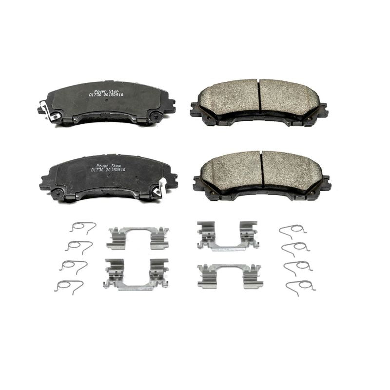 Power Stop 14-19 Infiniti Q50 Front Z17 Evolution Ceramic Brake Pads w/Hardware PowerStop
