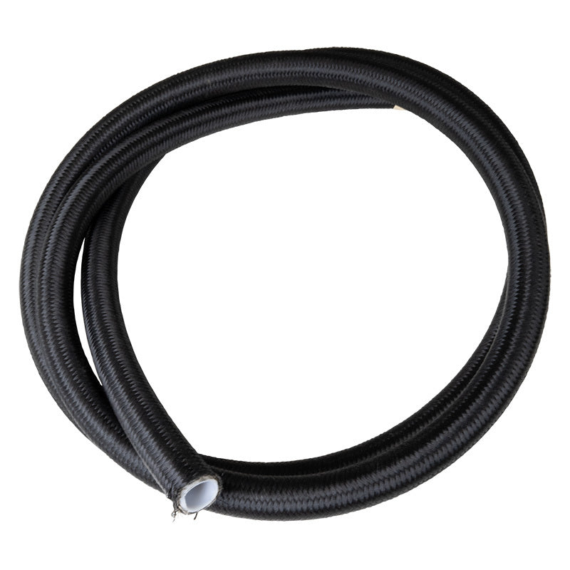 Russell Pro PTFE Black Nylon Braid Hose -10 AN 6 ft - 550193