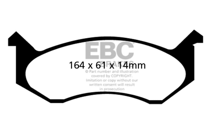 EBC YellowStuff Front Brake Pads - DP41277R EBC