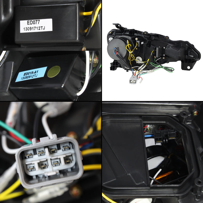 Spyder Subaru BRZ 12-14 Projector Headlights- DRL LED Black PRO-YD-SUBRZ12-BK SPYDER